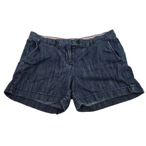 Tommy Hilfiger Denim‎ Jean Shorts Size 8 W31 Cuffed Mid Rise Dark Wash Casual
